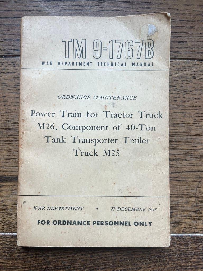 WO2 Amerikaans voorschrift Tank Transporter M25 1943, Verzamelen, Amerika, Verzenden, Boek of Tijdschrift
