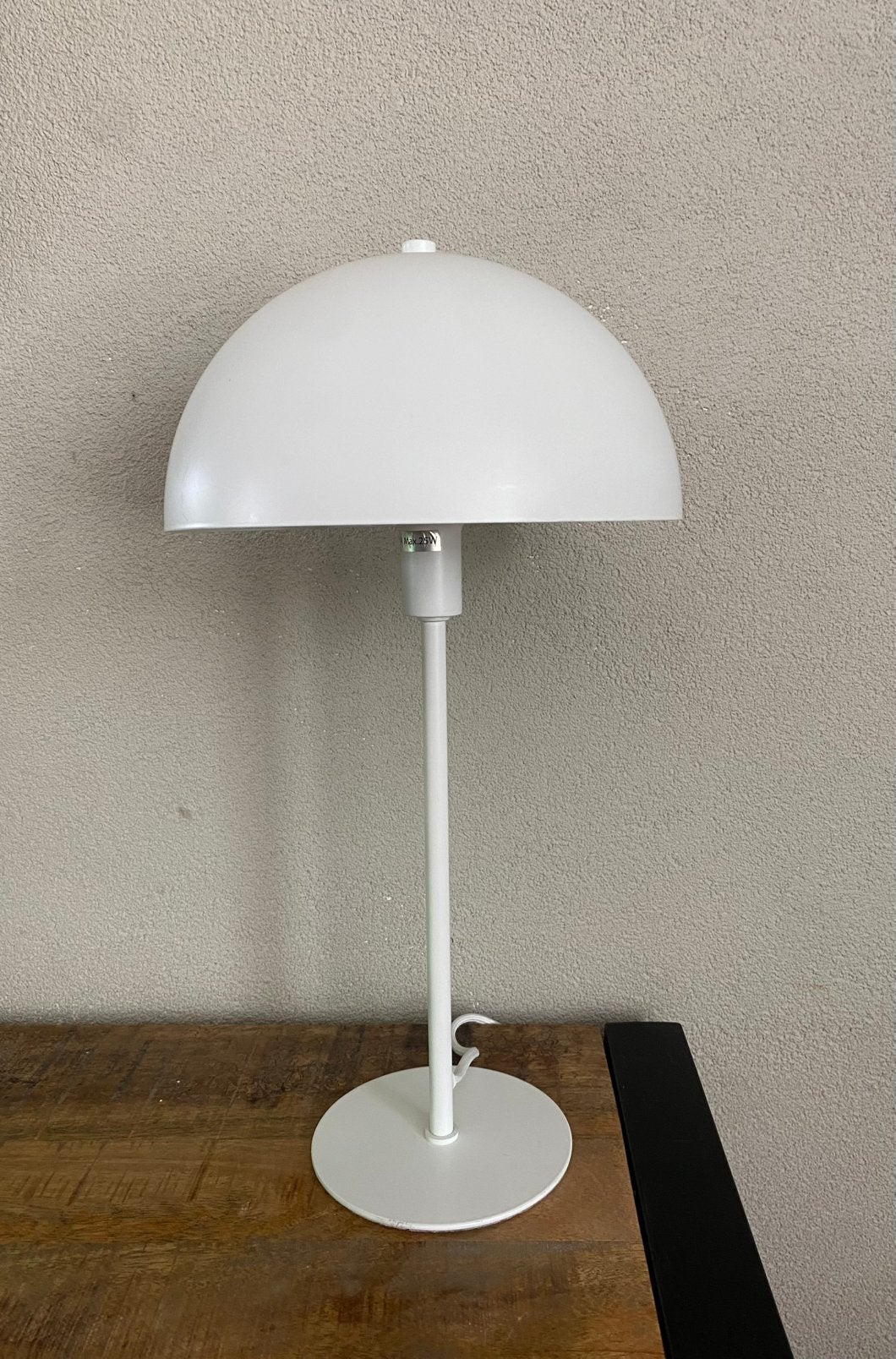 Mat witte mushroom lamp of paddenstoellamp, Ophalen of Verzenden, Zo goed als nieuw, Paddenstoellamp