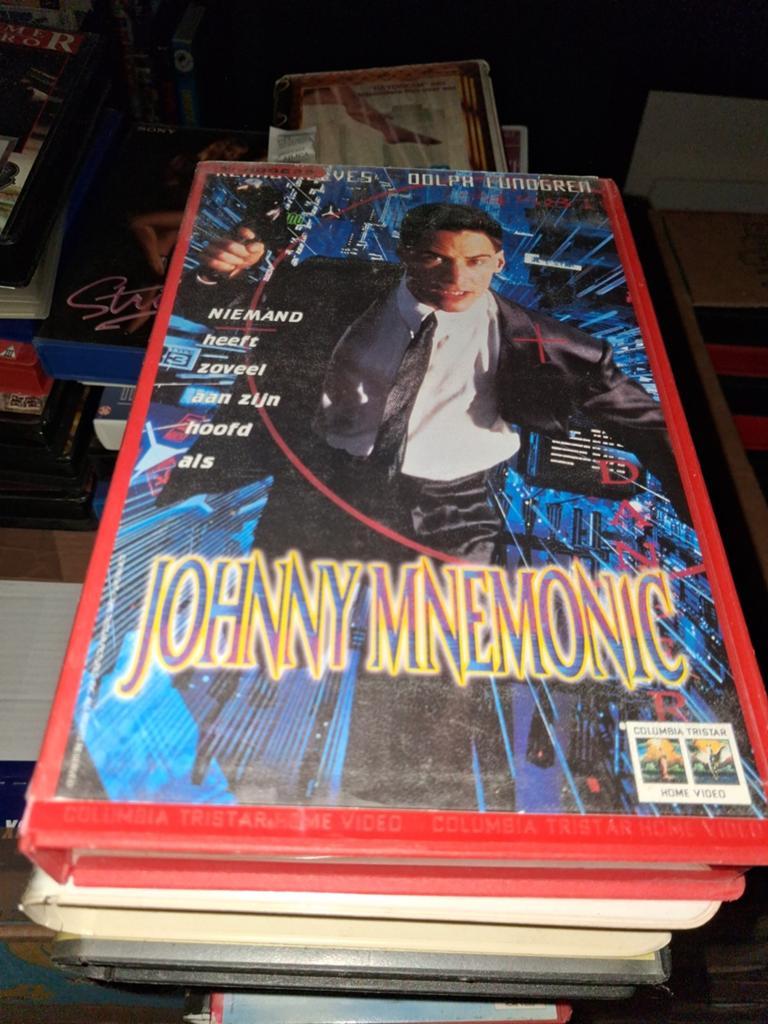 Vhs ex-rental - Johnny Mnemonic, Vanaf 16 jaar, Ophalen of Verzenden, Gebruikt, Horror
