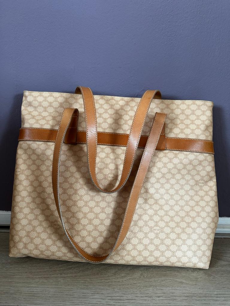 Originele Céline tas - Jaren '90/'00 vintage shopper, Ophalen of Verzenden, Gebruikt, Beige, Shopper