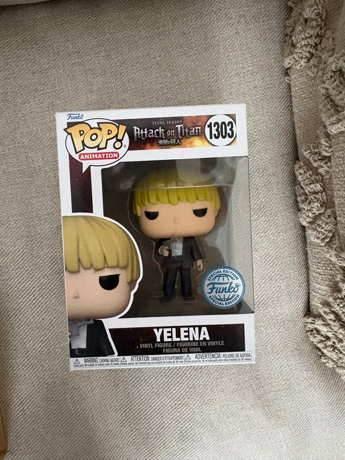 Funko Pop! Attack on Titan 1303 Yelena Special Edition, Ophalen of Verzenden, Nieuw