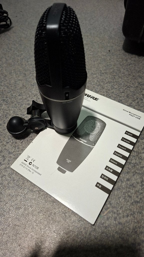 SHURE PG27-USB-microfoon, Ophalen of Verzenden, Zo goed als nieuw, Studiomicrofoon