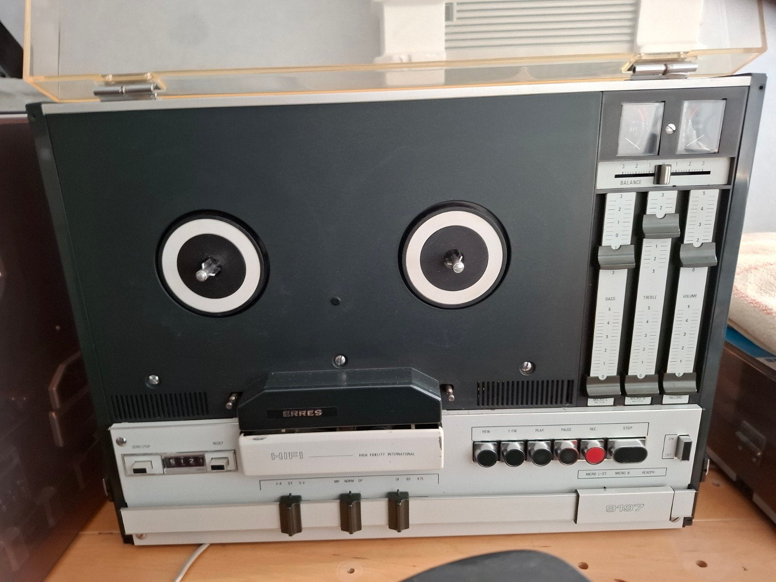 Erres 9197 HiFi Bandrecorder met stofkap, Ophalen, Bandrecorder, Met stofkap