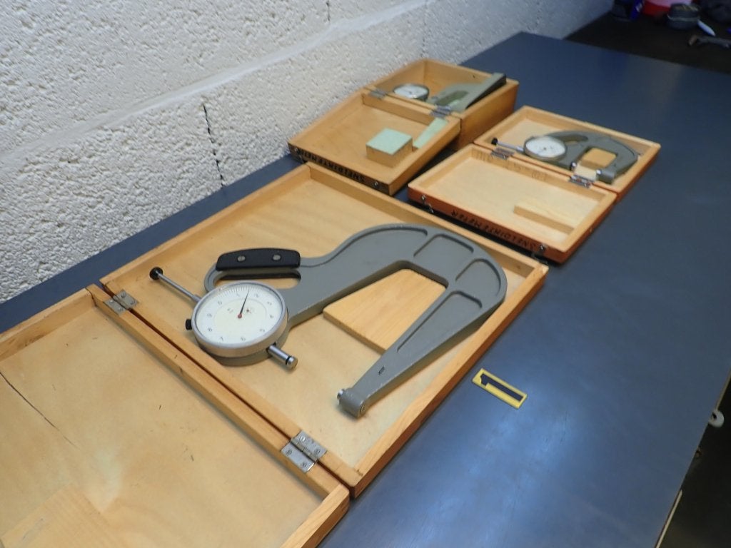 3x Sneldiktemeter / micrometer 0-50mm / snel dikte meter, Niet ingevuld, Gebruikt, Afstand, Niet ingevuld