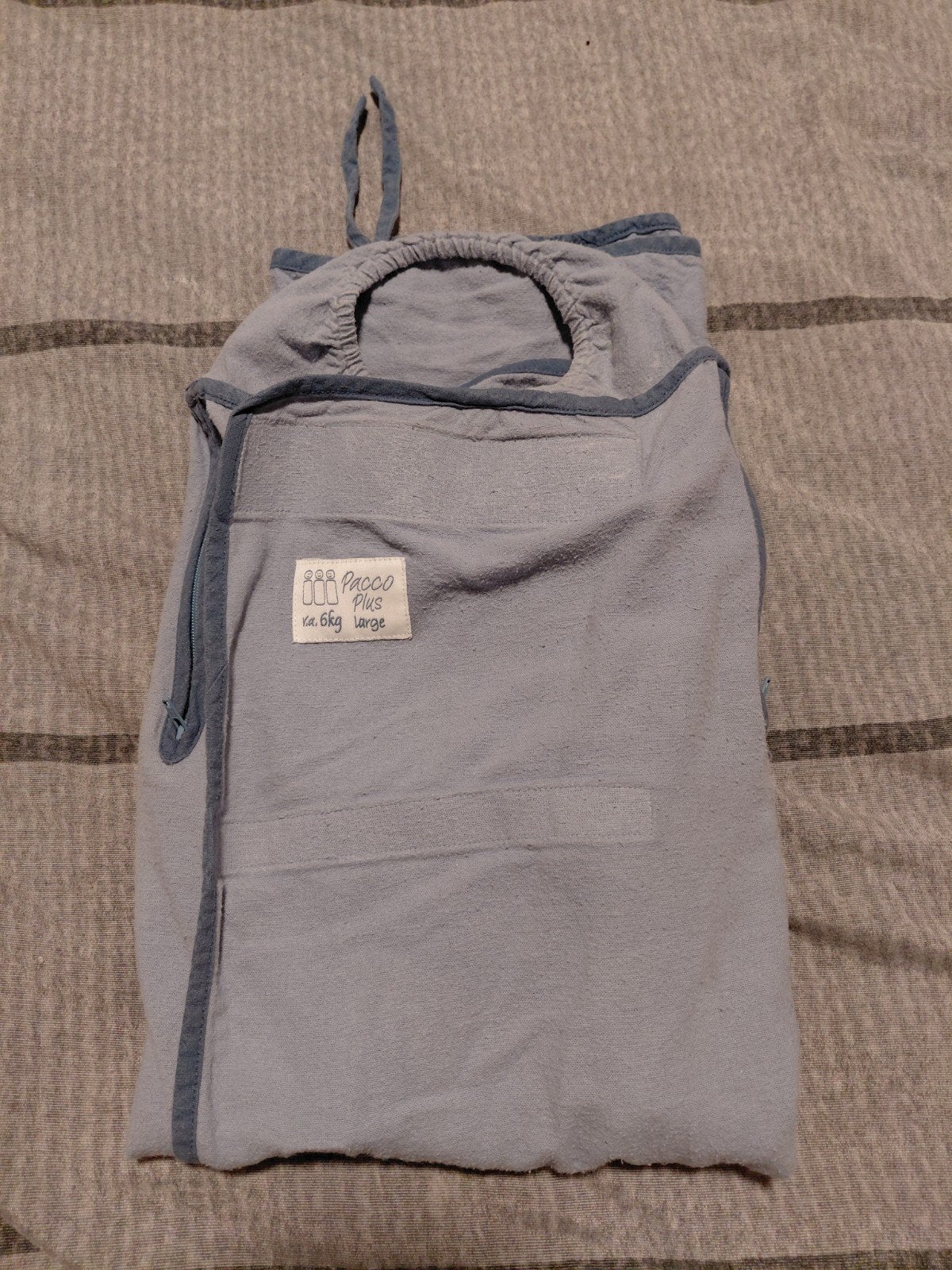 Pacco Plus inbakerdoek / slaapzak - vanaf 6kg - Large, Wasbaar, Gebruikt, Bakerzak of Bakerdoek, Blauw