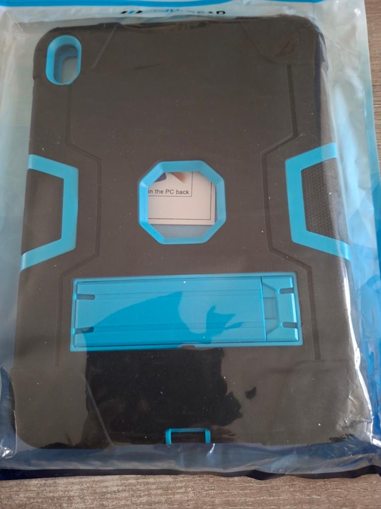 Apple ipad 10 Tablet Hoes Zwart/Blauw met Standaard, Onbekend, Nieuw, Universeel, Bescherming achterkant