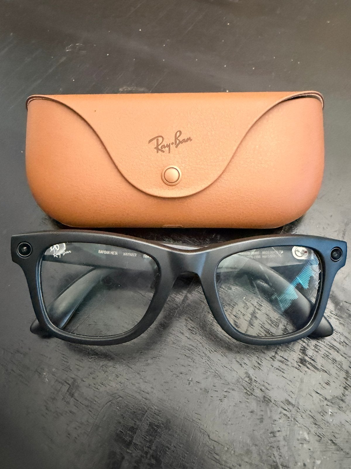 Ray ban meta wayfarer gen 2, Ophalen, Zwart, Zo goed als nieuw, Ray-Ban