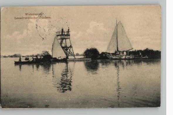 Watersport Loosdrechtse Plassen - Oude Ansichtkaart, Verzenden, 1920 tot 1940, Gelopen, Noord-Holland