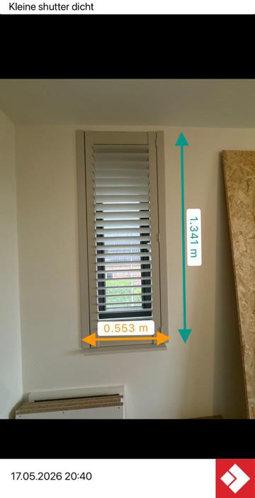 Veneta Shutters, Minder dan 50 cm, Ophalen of Verzenden, Zo goed als nieuw, 100 tot 150 cm