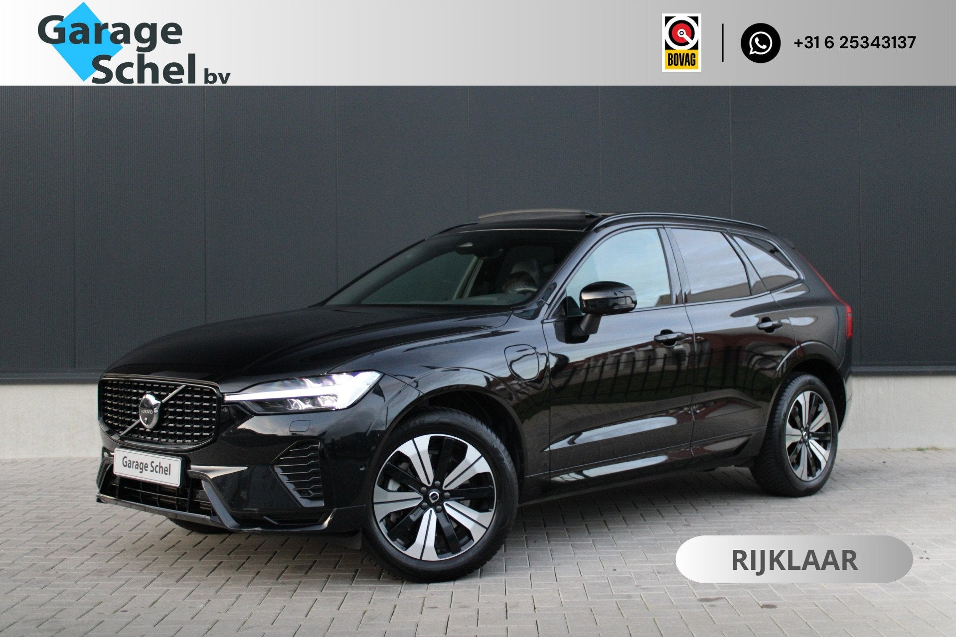 Volvo XC60 2.0 T6 Plug-in hybrid AWD Plus Dark - 360 Camera, Automaat, Gebruikt, 1969 cc, Zwart