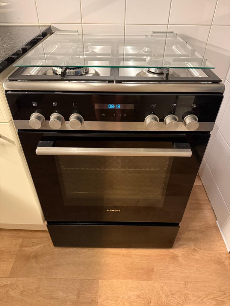 Siemens HX9S51140N Gasfornuis met Oven – Nieuwstaat, Ophalen, 60 cm of meer, 4 kookzones, Zo goed als nieuw