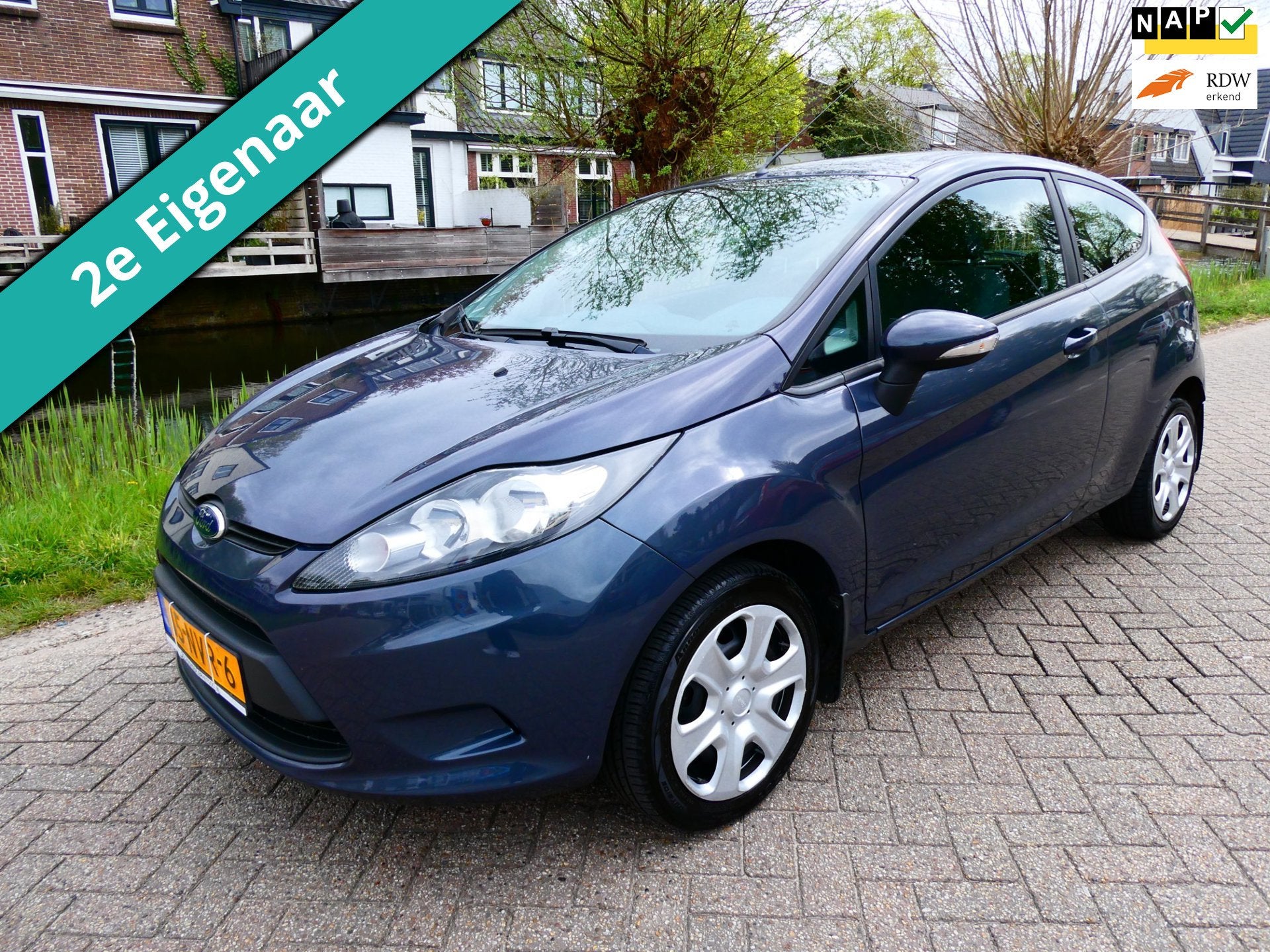 Ford Fiesta 1.25 Limited 4-Cilinder 3-deurs Airco 2e eigenaa, Voorwielaandrijving, Euro 5, Stof, Gebruikt