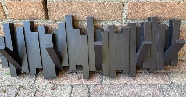 Kunststof kapstok opklapbaar 50x20cm, Wandkapstok, Kunststof, Gebruikt, Ophalen of Verzenden