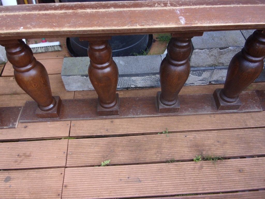 Houten Balustrade / Spijlenhekwerk, Ophalen, Gebruikt