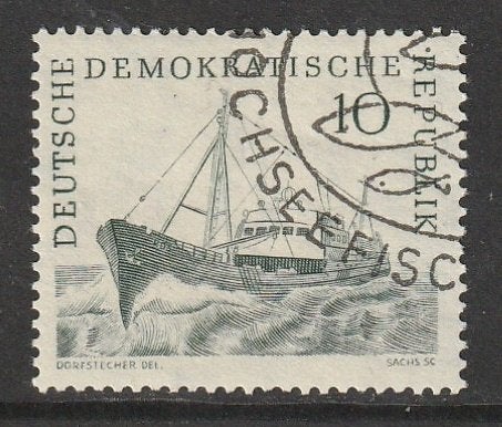 DDR 1961 817 Trawler, Gest, Ophalen of Verzenden, DDR, Gestempeld
