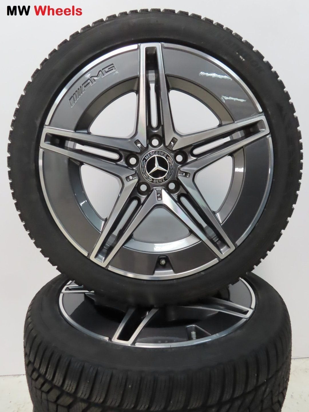 Mercedes C klasse W206 AMG 18 inch velgen winterbanden nieuw, Auto-onderdelen, Banden en Velgen, 18 inch, Gebruikt, -, -