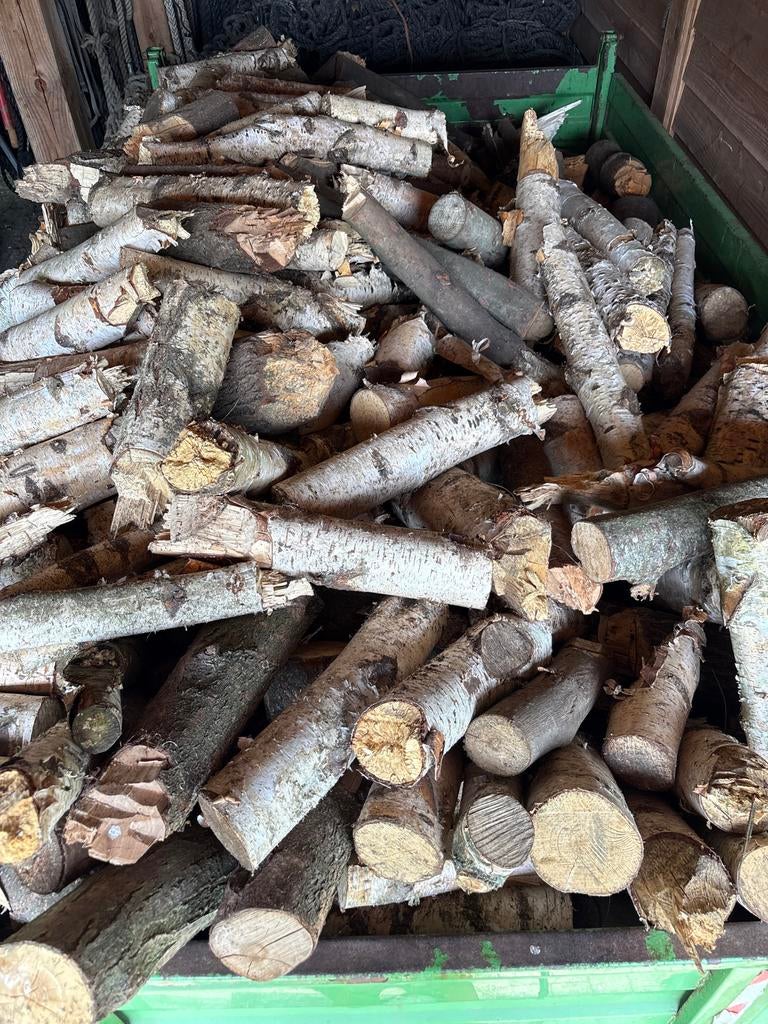 Haardhout Berkenhout +/- 5 kuub, 3 tot 6 m³, Ophalen, Berkenhout, Blokken