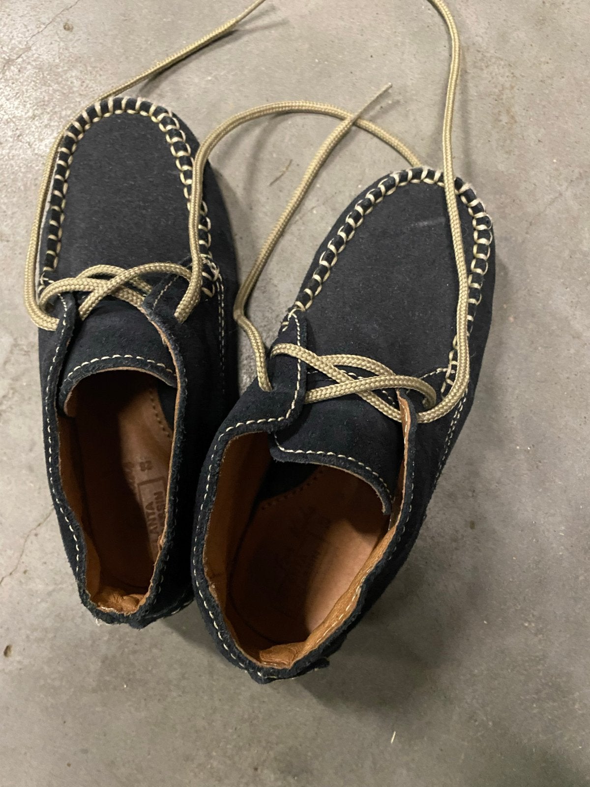 Atlanta Moccasin suède schoenen maat 28, Ophalen, Gebruikt, Jongen of Meisje, Schoenen