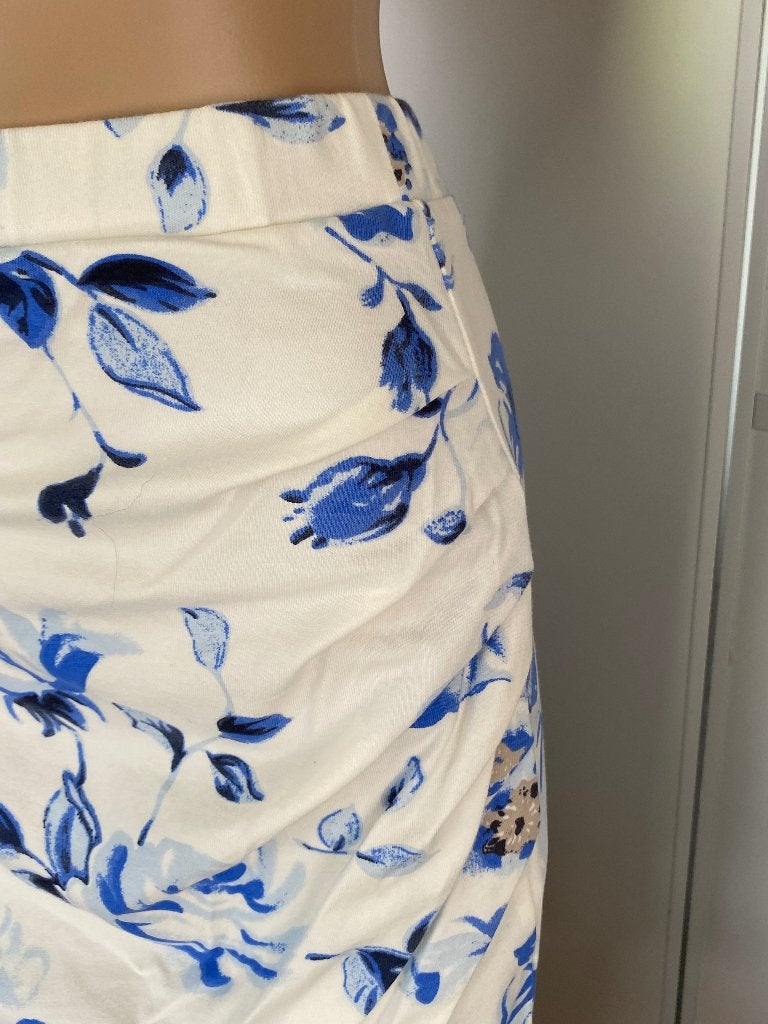 i194/5 Nieuw: Susskind rok maat 42=L/XL rokje gebr-wit/blauw, Blauw, Maat 42/44 (L), Nieuw, Ophalen of Verzenden