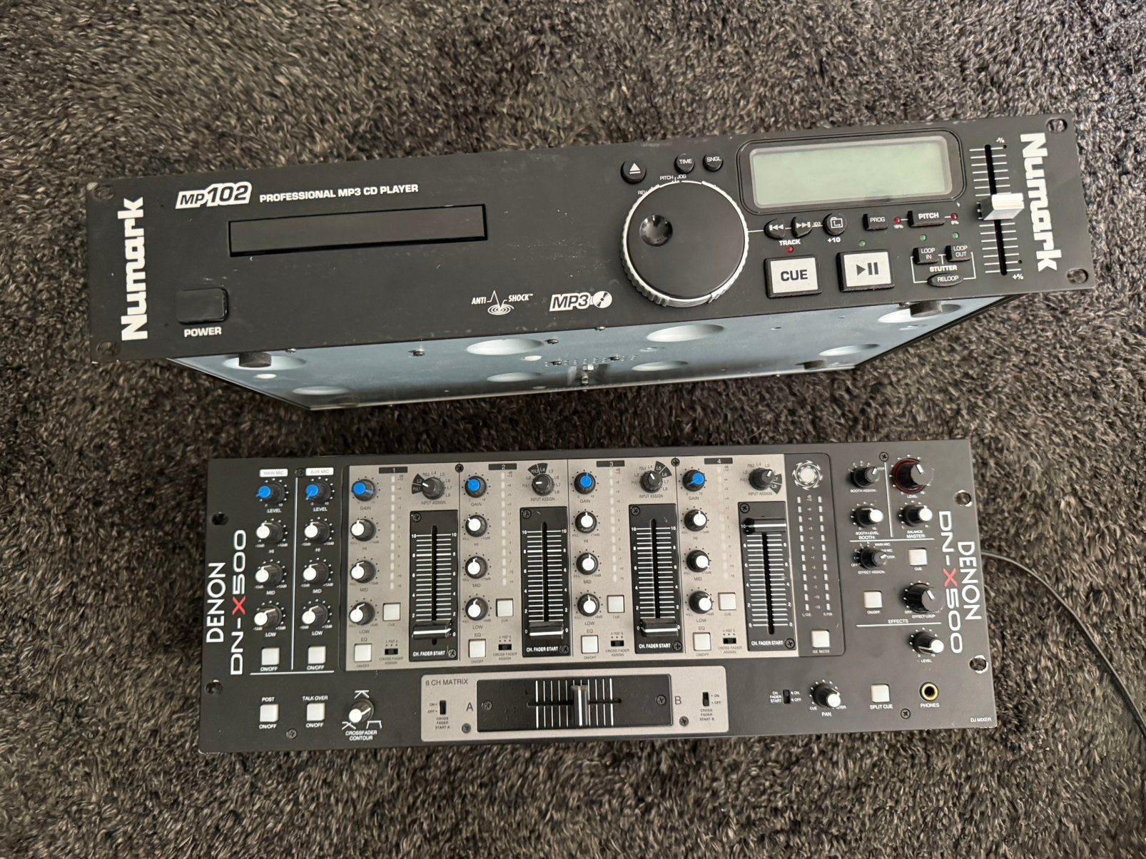 Denon DN-X500 DJ mixer + Numark MP102 CD/MP3 speler, Ophalen of Verzenden, Zo goed als nieuw, Denon