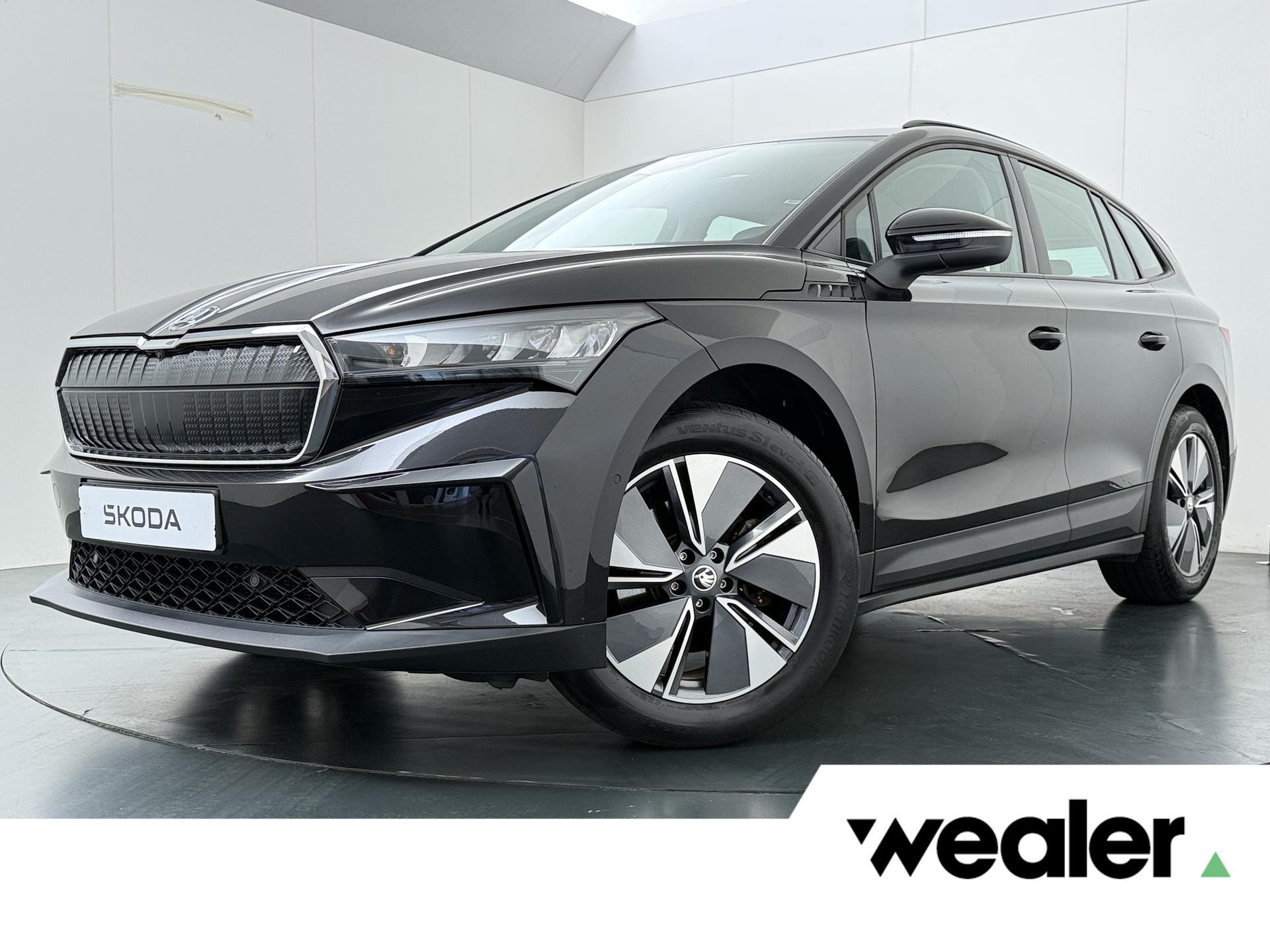 Skoda Enyaq iV 60 | 180 PK | SoH % | Cruise Control | Climat, Achterwielaandrijving, Gebruikt, Leder en Stof, Zwart