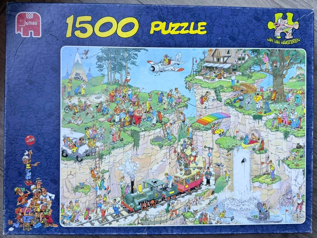 Jan van Haasteren De Golfbaan 1500 stukjes, Ophalen of Verzenden, 500 t/m 1500 stukjes, Gebruikt, Legpuzzel