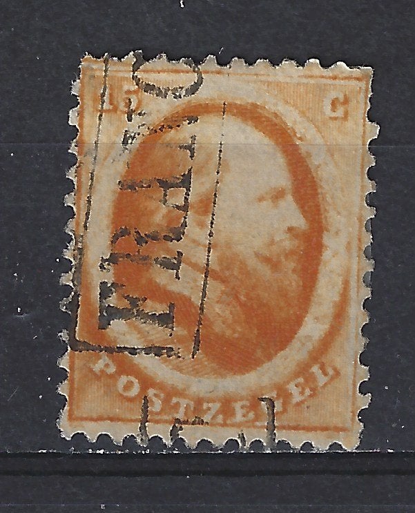 NVPH 6 gebruikt Willem III 1864 ; OUD NEDERLAND p/stuk, Postzegels en Munten, Postzegels | Nederland, Ophalen of Verzenden, T/m 1940