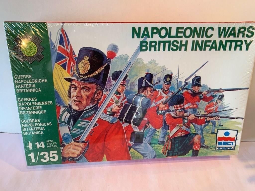 Waterloo British Infantry Set uit de  ESCI Napoleontic Serie, Hobby en Vrije tijd, Modelbouw | Figuren en Diorama's, Ophalen of Verzenden