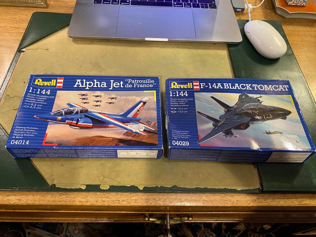 Revell 1:144 Alpha Jet en F-14A Tomcat kits, Hobby en Vrije tijd, Modelbouw | Vliegtuigen en Helikopters, Ophalen of Verzenden