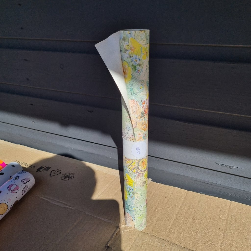 Cadeaupapier bloemen vlinders natuur papier rol inpakpapier, Diversen, Verzenden, Nieuw