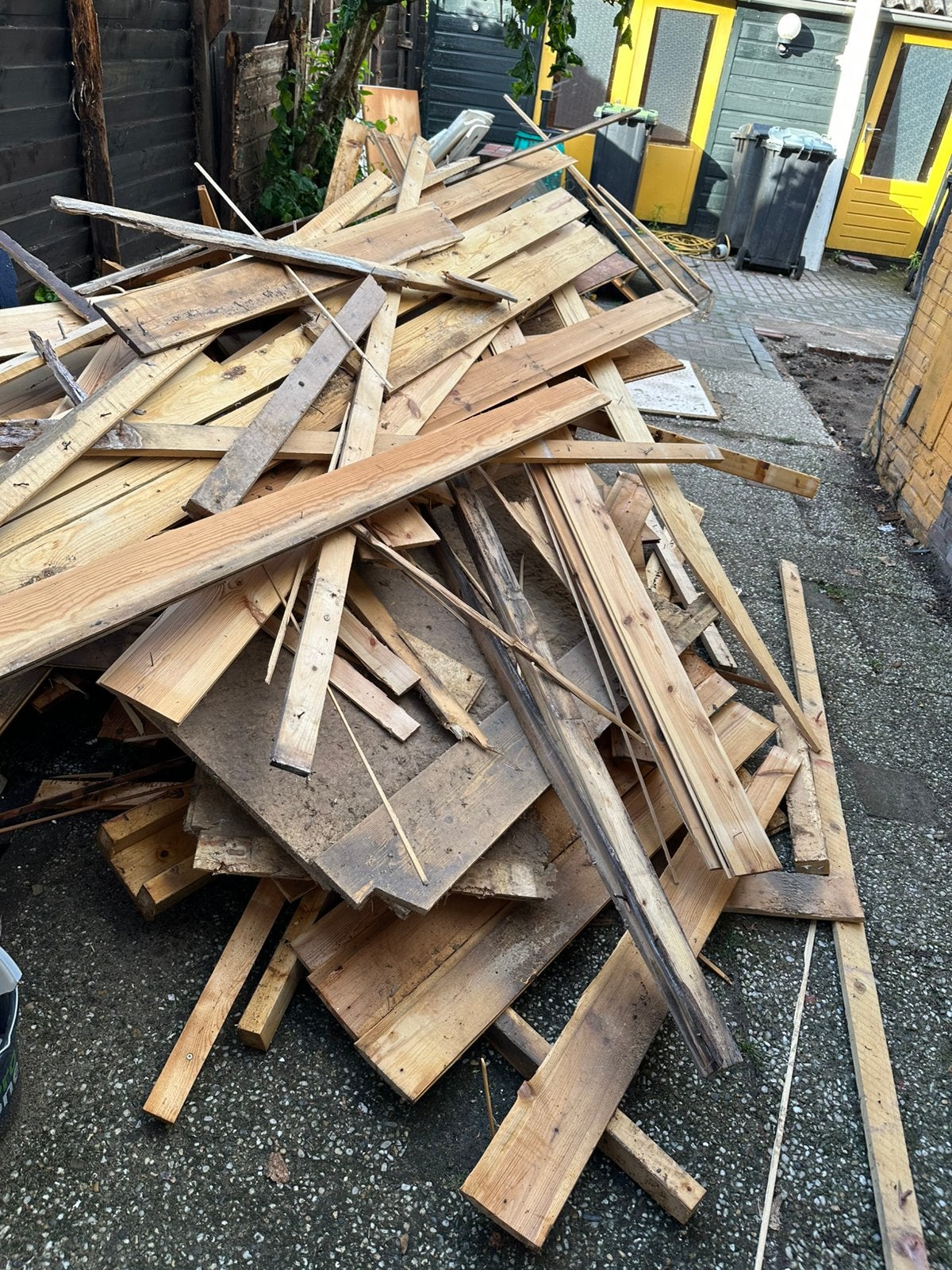 Brandhout, Ophalen, Gebruikt, 25 tot 50 mm, Plank