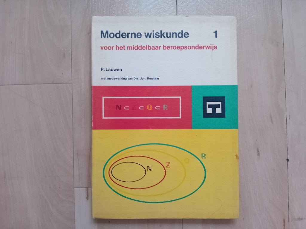 Moderne Wiskunde 1 voor middelbaar beroepsonderwijs., Gelezen, P. Lauwen, Ophalen of Verzenden, MBO
