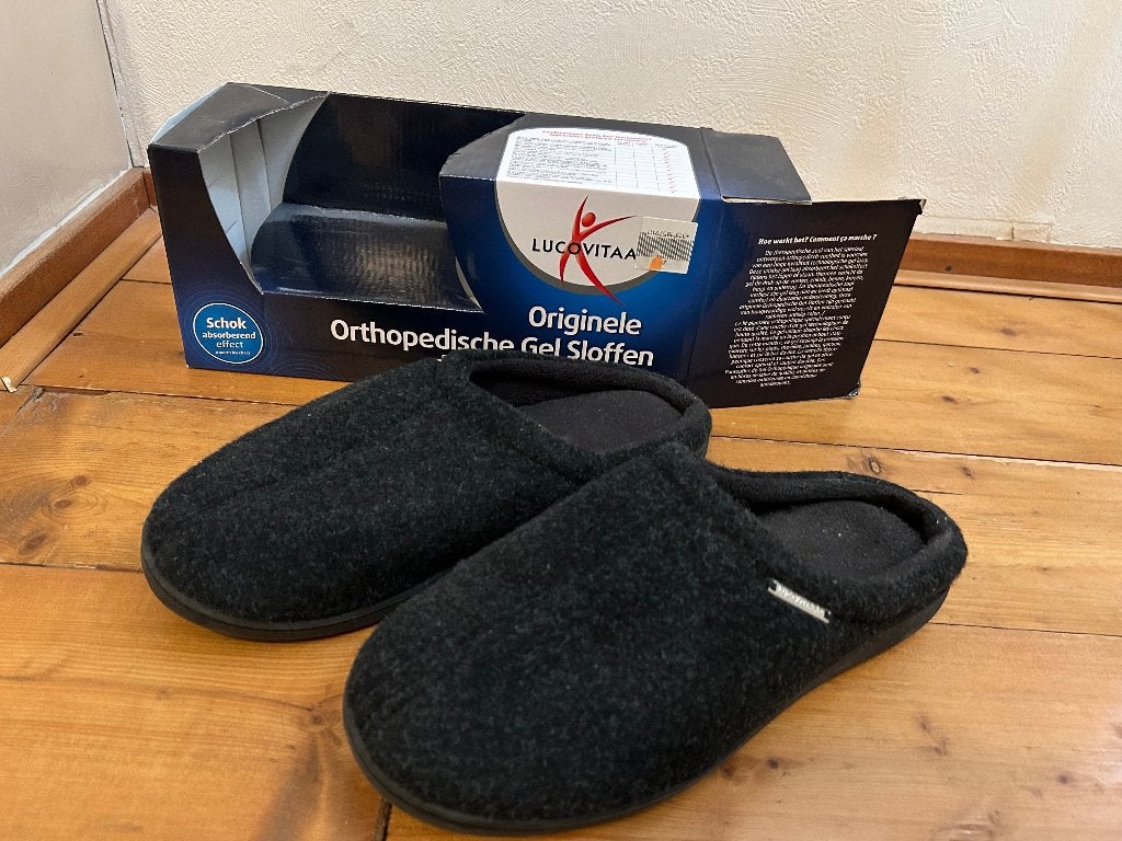 41 42 Lucovitaal pantoffels nieuw nieuwe sloffen in doos, Lucovital, Zwart, Nieuw, Ophalen of Verzenden