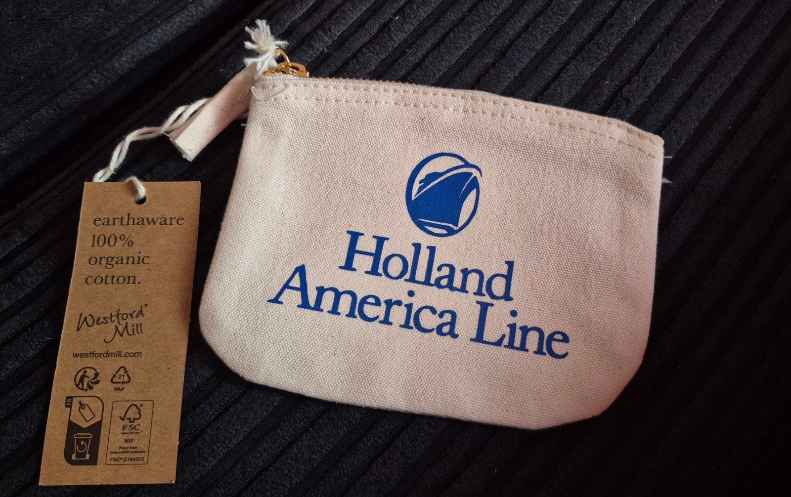 Holland america line tasje (makeup, oordopjes, pasjes, geld), Ophalen of Verzenden, Nieuw, Blauw
