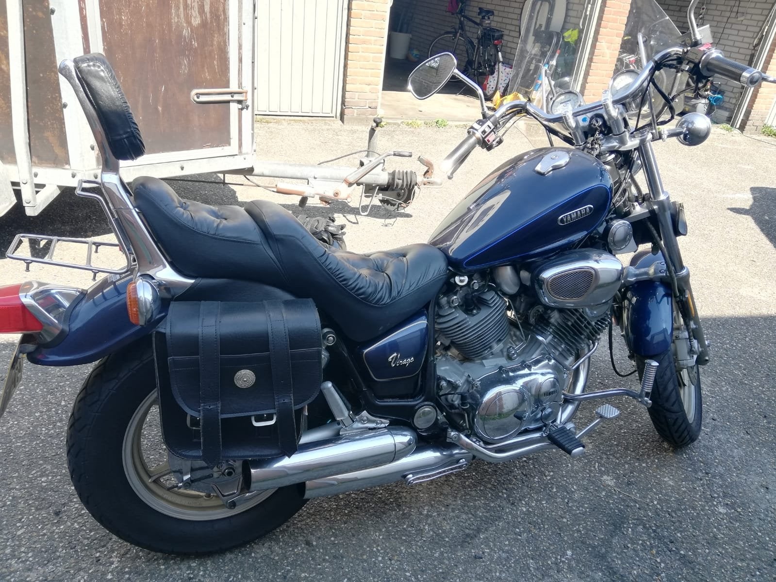 Yamaha Virago 750 start en rijd prima (zo of in onderdelen), Ophalen, Gebruikt