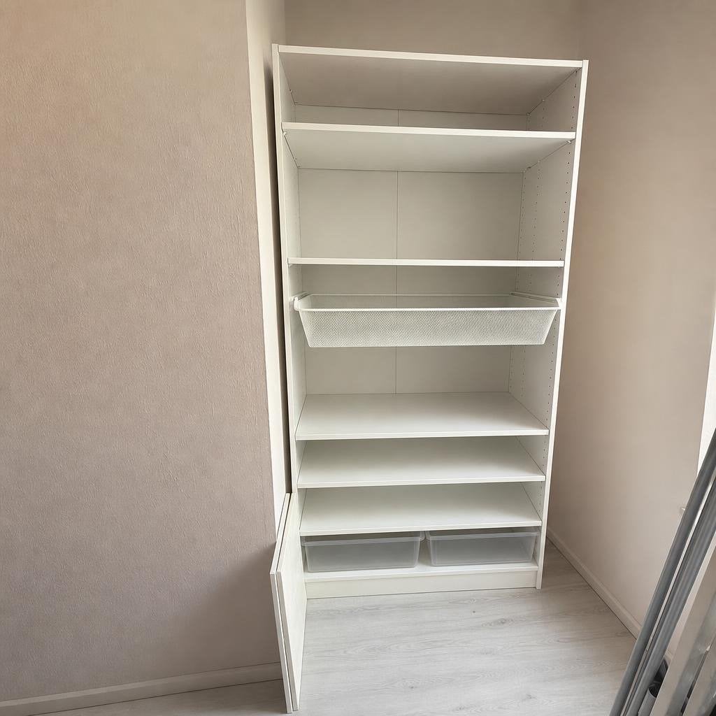 IKEA PAX kast met BERGSBO deuren 100x58x201, 200 cm of meer, Zo goed als nieuw, Overige houtsoorten, 50 tot 100 cm
