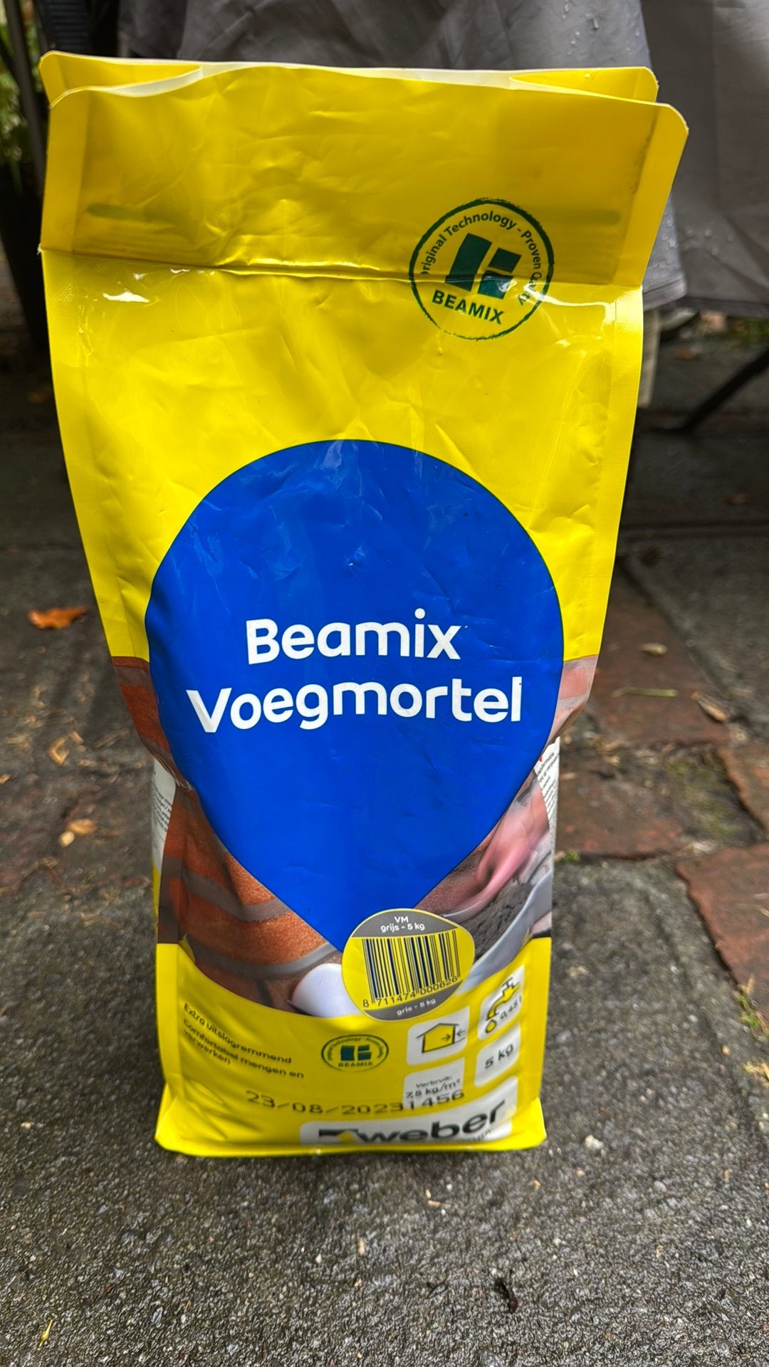 Voegmortel, Ophalen, Overige materialen, Overige typen, Minder dan 20 cm
