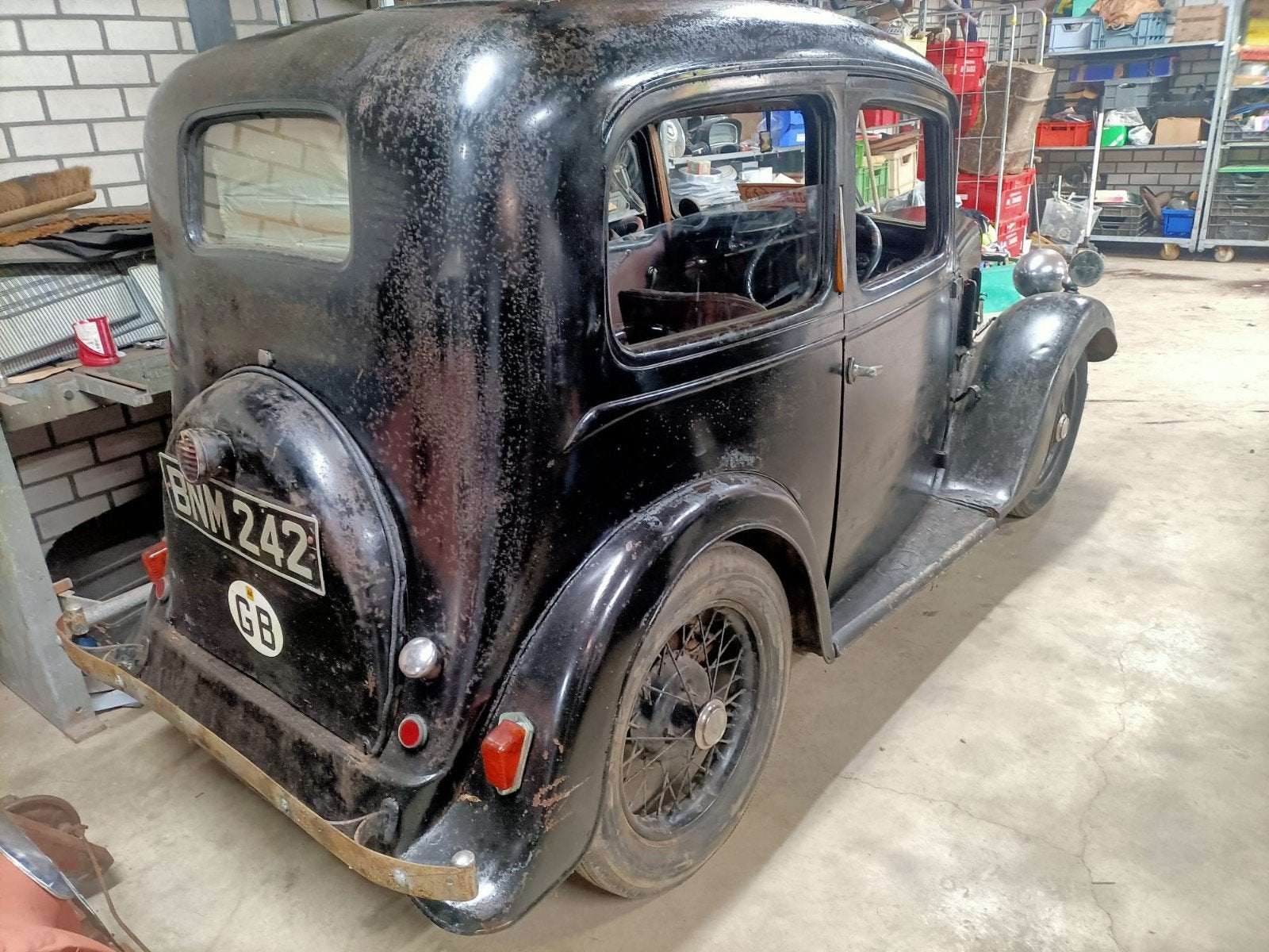 Austin Seven Ruby 1936, 1165 kg, 4 stoelen, Zwart, Particulier