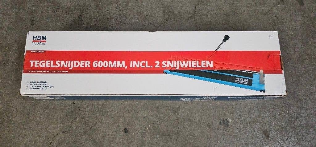 HBM Professionele Tegelsnijder 600 mm Inclusief 2 Snijwielen, 60 cm of meer, Overige typen, Nieuw, Ophalen of Verzenden