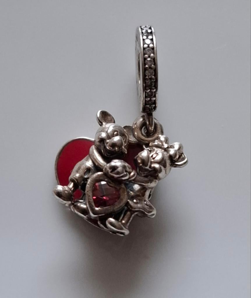 Pandora : Love : Mickey & Minnie, Sieraden, Tassen en Uiterlijk, Bedels, Ophalen of Verzenden, Nieuw, Zilver, Pandora