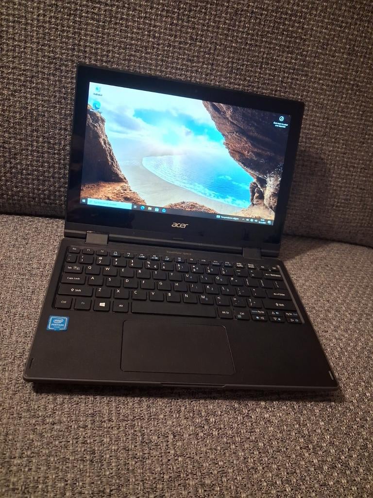Acer TravelMate Spin B118 - laptop met touchscreen, Gebruikt, Intel Pentium N4200, Qwerty, 119 GB