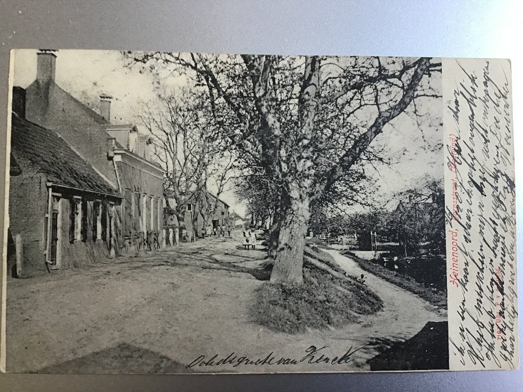 Oude ansichtkaart Heinenoord, Gelopen, 1900-03, Verzamelen, Ophalen of Verzenden, Voor 1920, Gelopen, Zuid-Holland