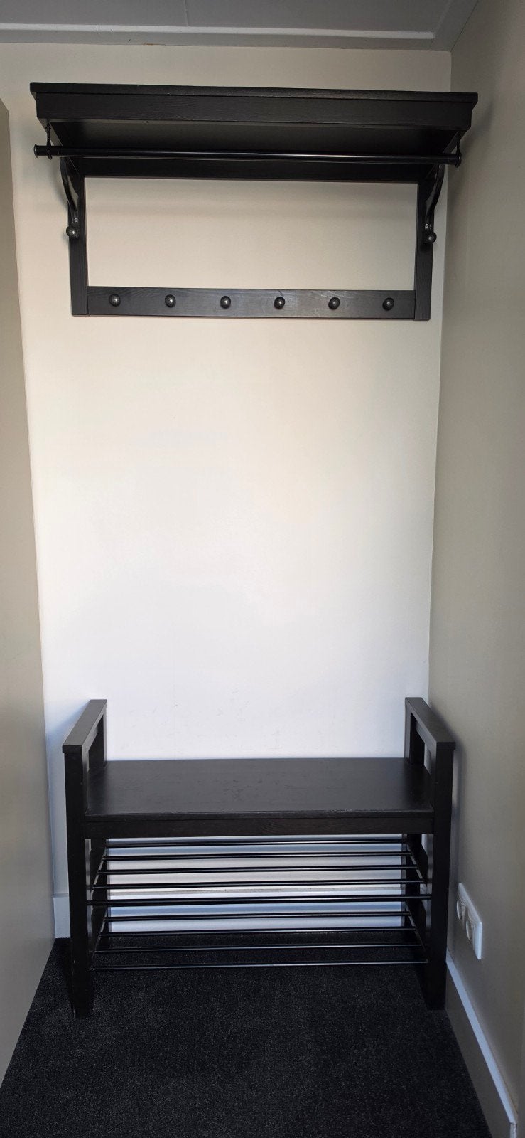 kapstok met schoenenrek Ikea, Zo goed als nieuw, Minder dan 100 cm, Metaal, Ophalen