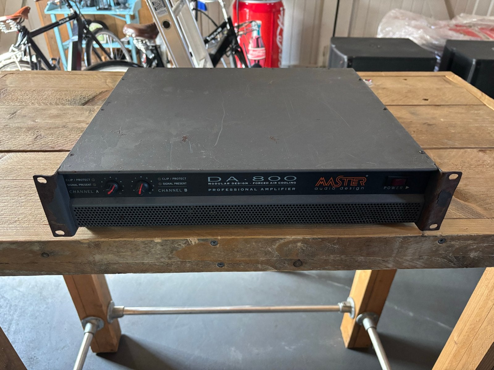 Aaster Audio Design DA 800 Professionele Versterker, Audio, Tv en Foto, Gebruikt, 120 watt of meer, Stereo, Ophalen