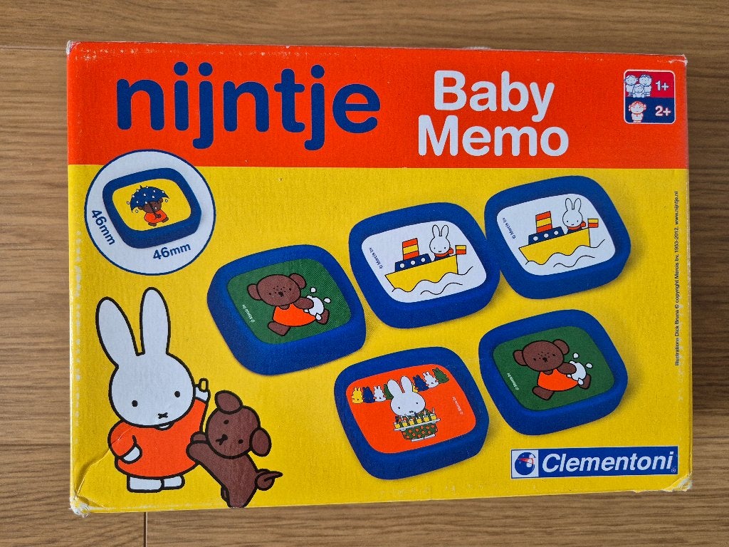 Koffer Nijntje memory, Hobby en Vrije tijd, Gezelschapsspellen | Kaartspellen, Ophalen of Verzenden, Gebruikt, Clementoni