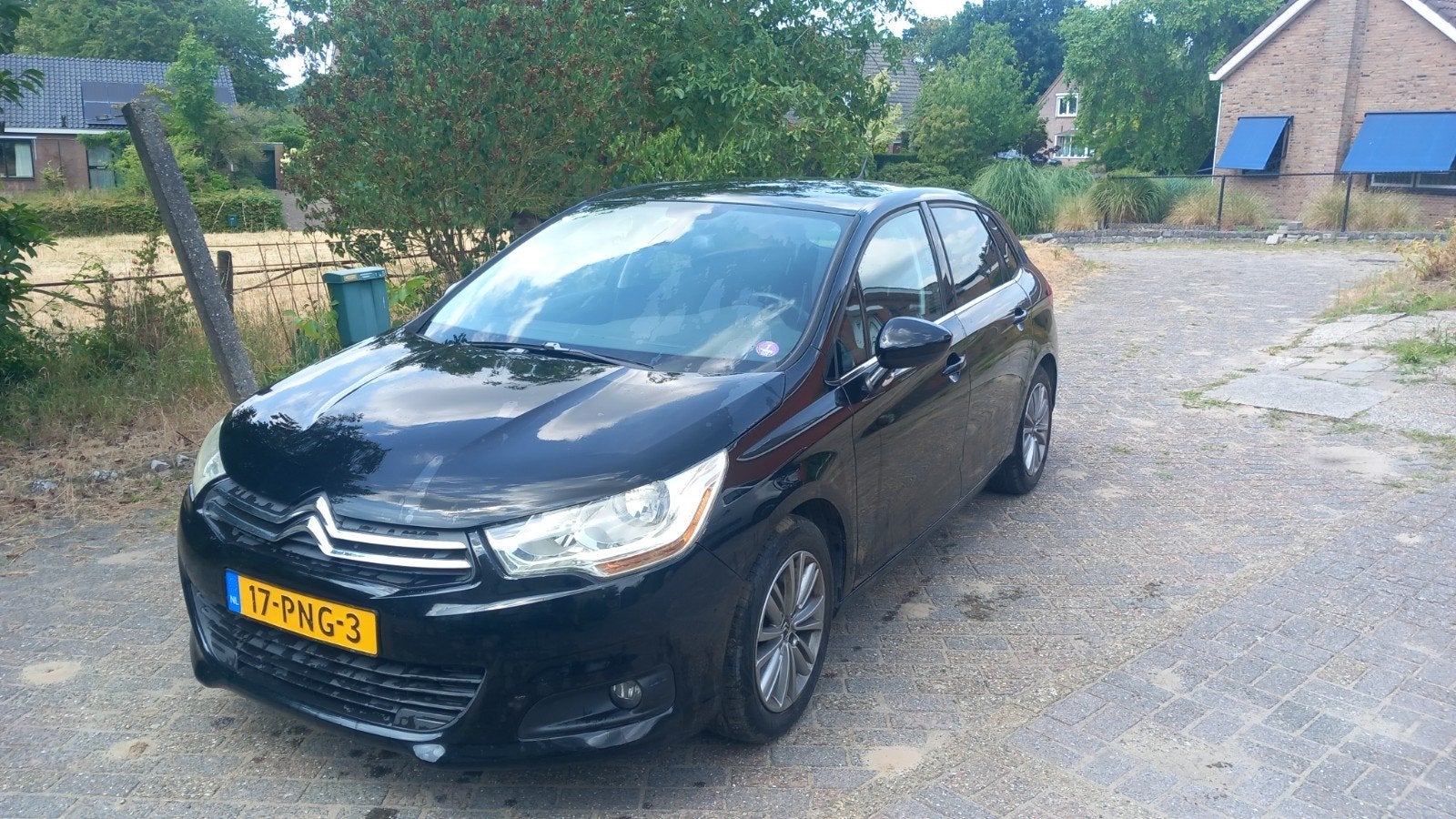 Citroën C4 1.6 VTI Berline 2011 Zwart, Auto's, Voorwielaandrijving, 1550 kg, 4 cilinders, Zwart