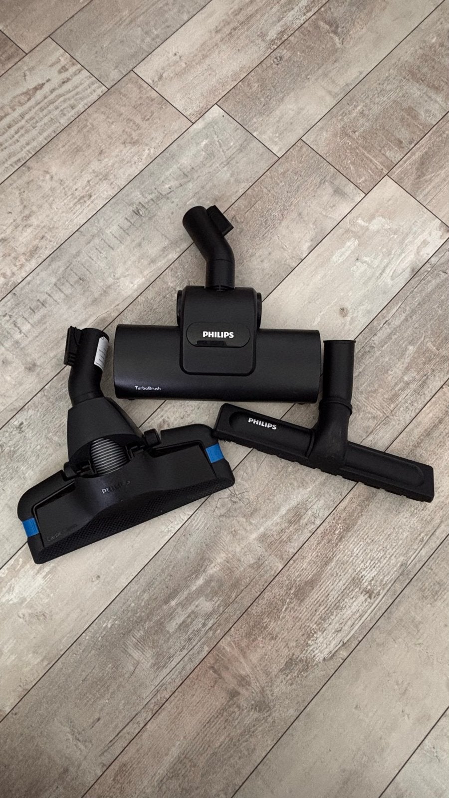 Set van 3 Philips stofzuigerborstels: Carpet, Turbo, Parket, Ophalen of Verzenden, Zo goed als nieuw