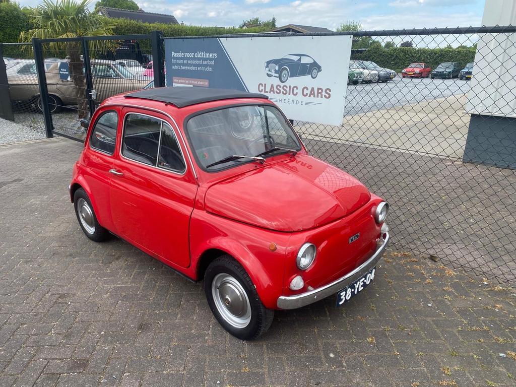 Fiat 500 500 R, Auto's, Fiat, Bedrijf, Te koop, Benzine, Sedan, Handgeschakeld, Geïmporteerd, Rood, Achterwielaandrijving, Gebruikt
