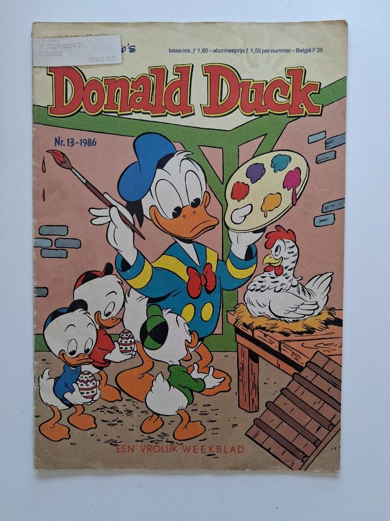 Donald Duck weekblad nr 13 -1986, Verzamelen, Verzenden, Gebruikt