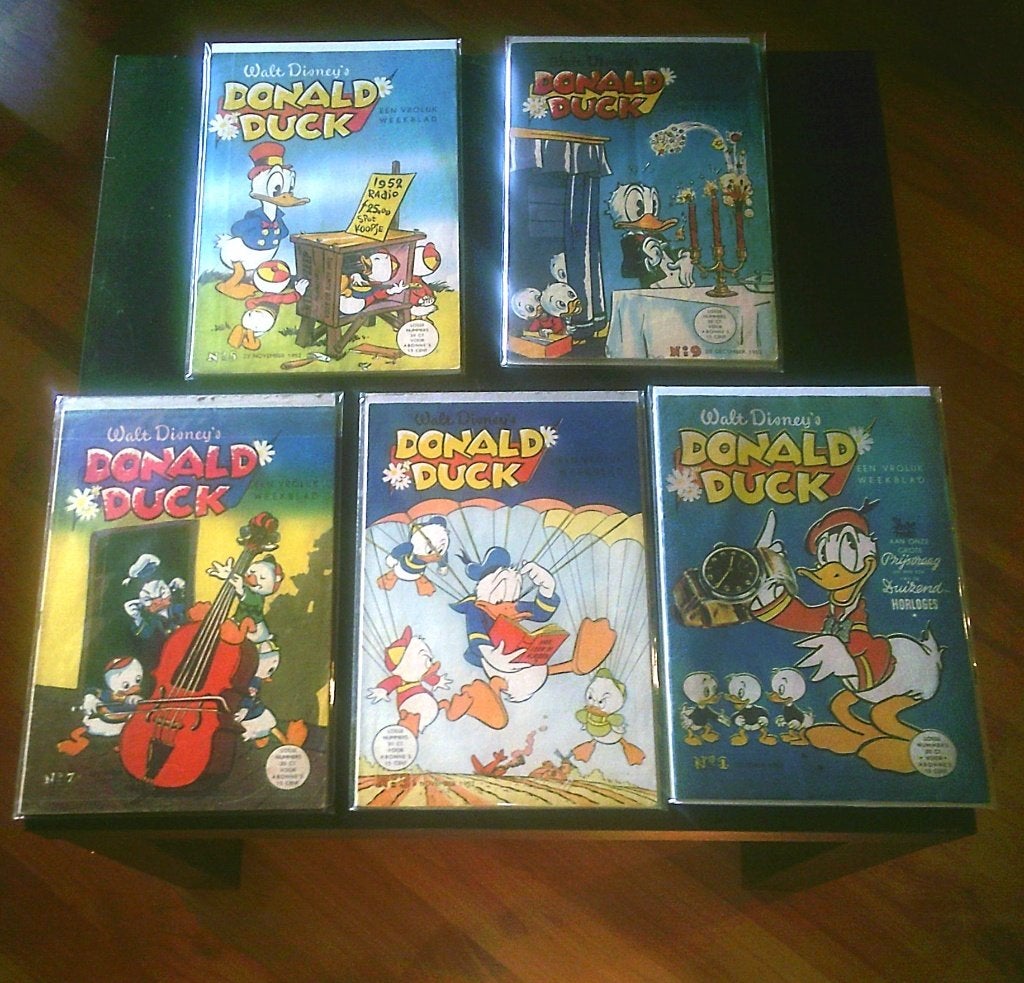 DONALD DUCK ITEMS  VAN 1935/1952 , ORIGINEEL , PRACHTSTAAT., Complete serie of reeks, Ophalen of Verzenden, Zo goed als nieuw